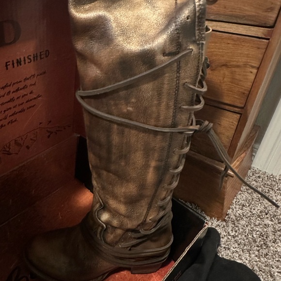 Freebird Bronze Coal  Lace-Up Boots - Picture 2 of 7